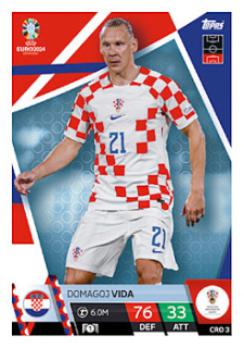 Domagoj Vida Croatia Topps Match Attax EURO 2024 #CRO3